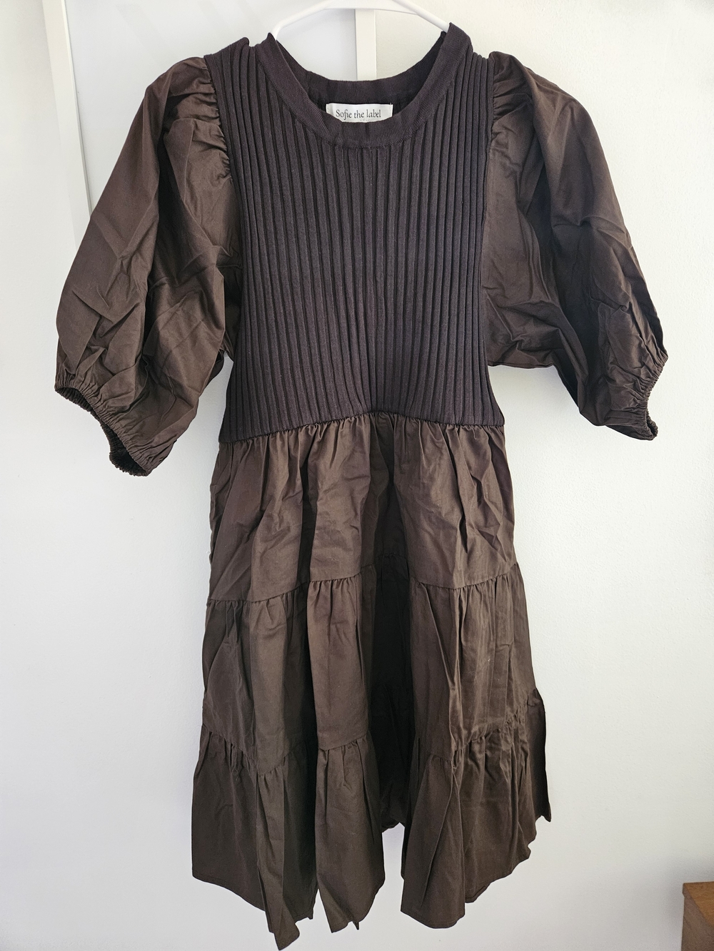 Brown Stretchy Dress - Great For Fall
